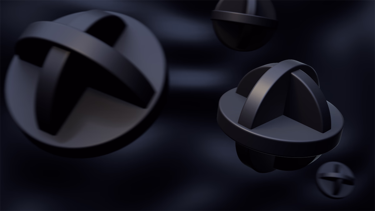 Abstract technological gradient evoking the cloud